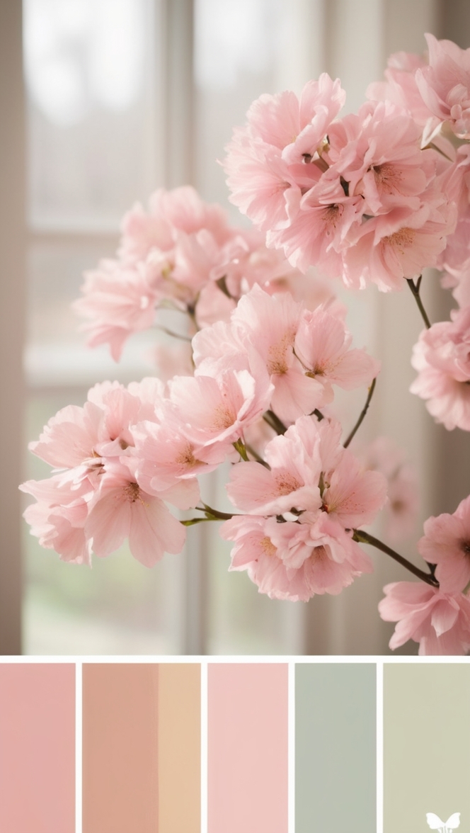 pink paint palette, blush pink color palette, cotton candy color palette, pastel pink color palette, magenta color palette