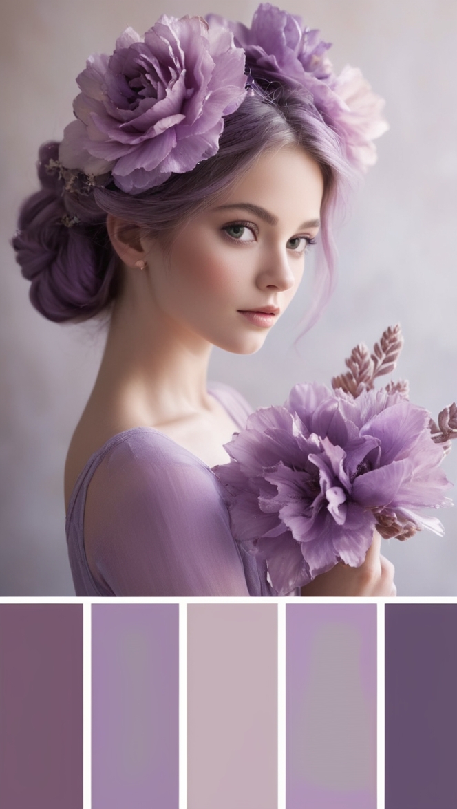 purple color scheme, lavender color palette, violet color scheme, plum color palette, lilac color scheme 
