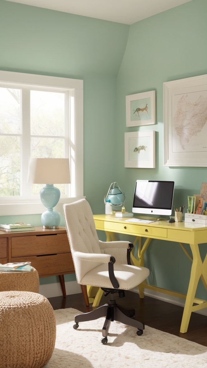 quarto com escritório, decoração home office, móveis para home office, projeto home office, dicas para criar home office