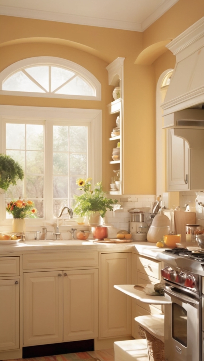 cozy kitchen design, cozy kitchen decor, warm kitchen ideas, inviting kitchen space, comforting kitchen atmosphere