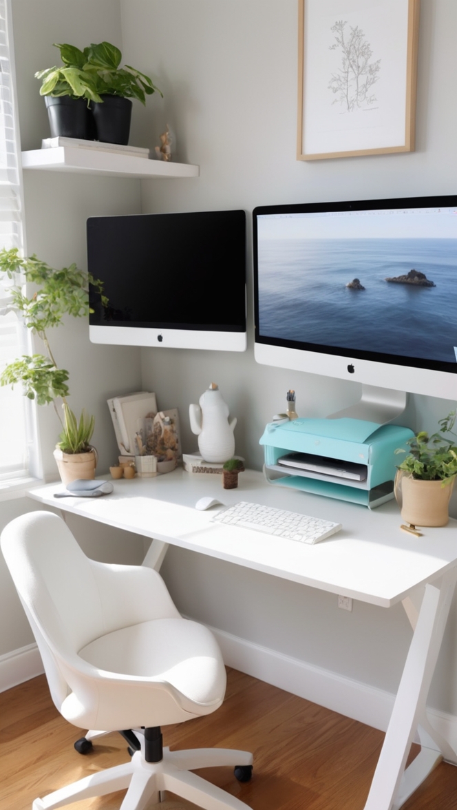 multi monitor computer desk
triple monitor setup desk
large desk for multiple monitors
dual monitor desk
desk with space for 3 monitors