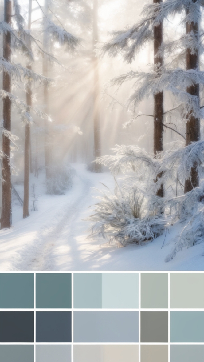 winter wardrobe colors, cozy cold weather colors, trendy winter color scheme, stylish icy color palette, fashionable frosty hues