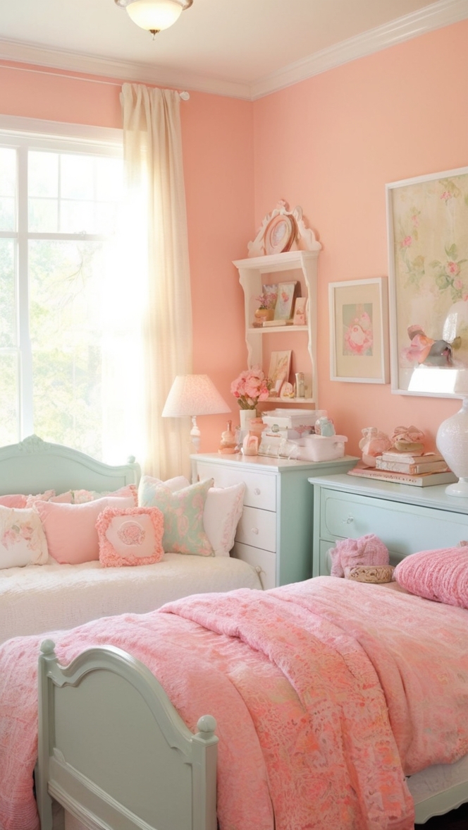 cozy bedroom decor, girly room design, feminine bedroom ideas, chic girl's room, stylish bedroom accessories