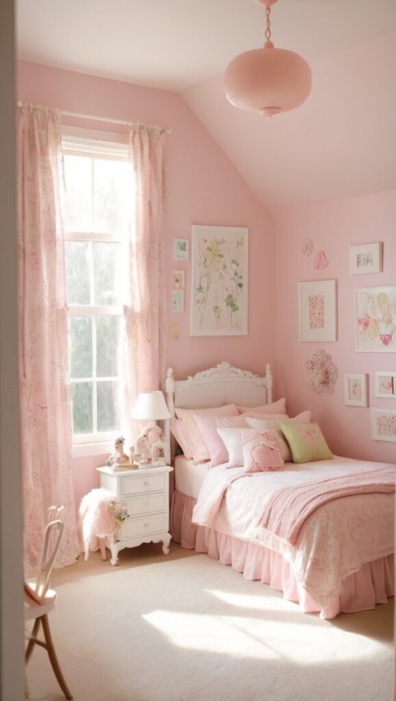 cozy bedroom decor, girly room design, feminine bedroom ideas, chic girl's room, stylish bedroom accessories