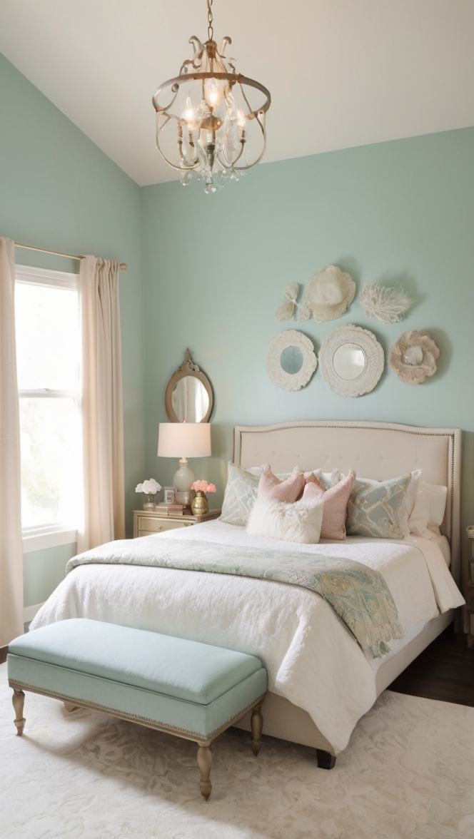 cozy bedroom decor, luxurious bedding, elegant home accessories, chic bedroom furniture, glamorous bedroom design