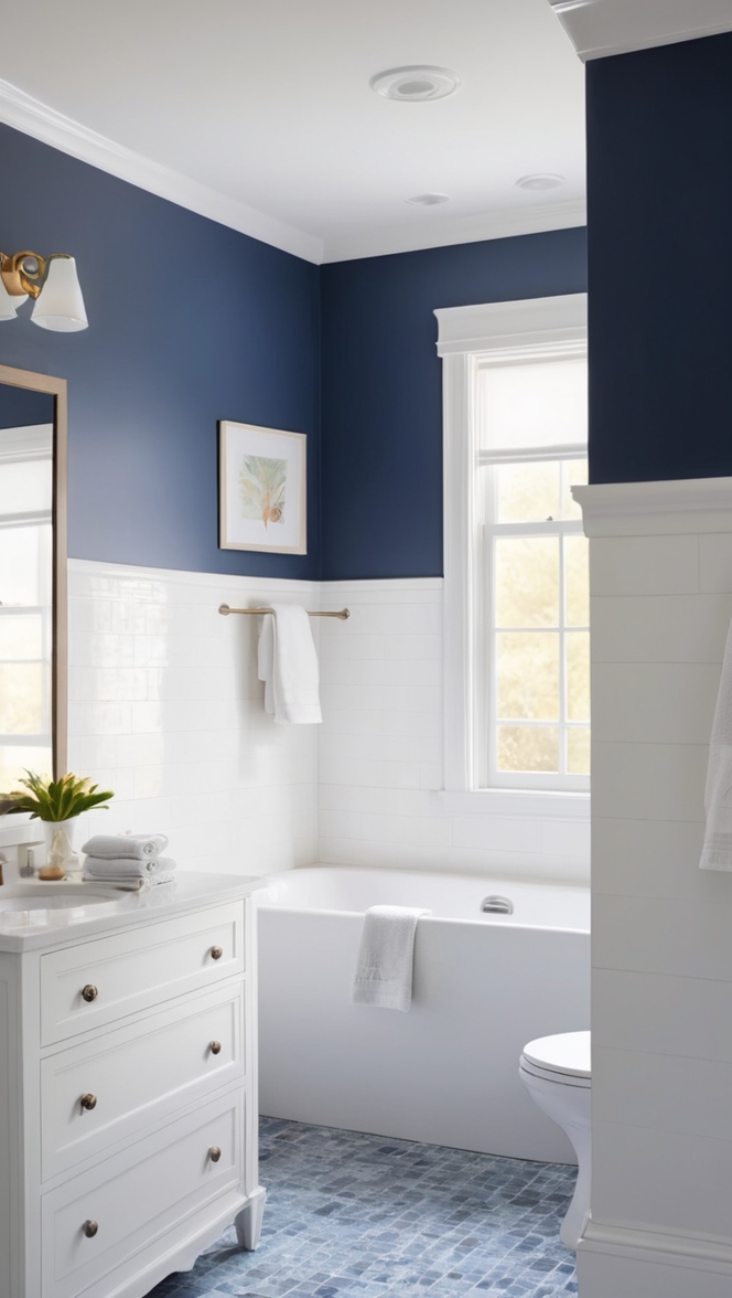 blue bathroom tiles, dark blue porcelain tiles, navy blue bathroom tiles, deep blue wall tiles, midnight blue tile