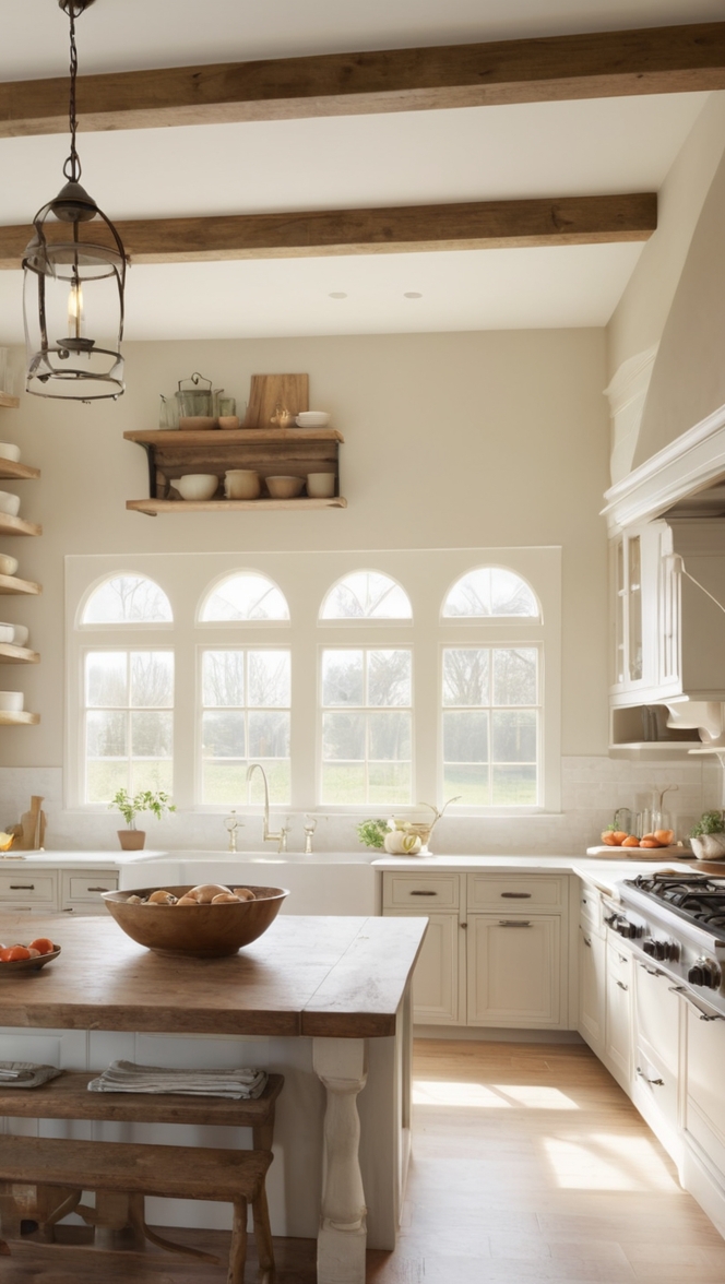 french country kitchen, rustic kitchen decor, shabby chic kitchen, vintage kitchen design, charming kitchen style 