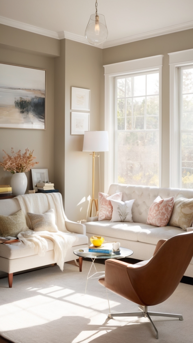 home office decor, cozy workspace design, lounge area furniture, small home office layout, comfortable home office ideas 