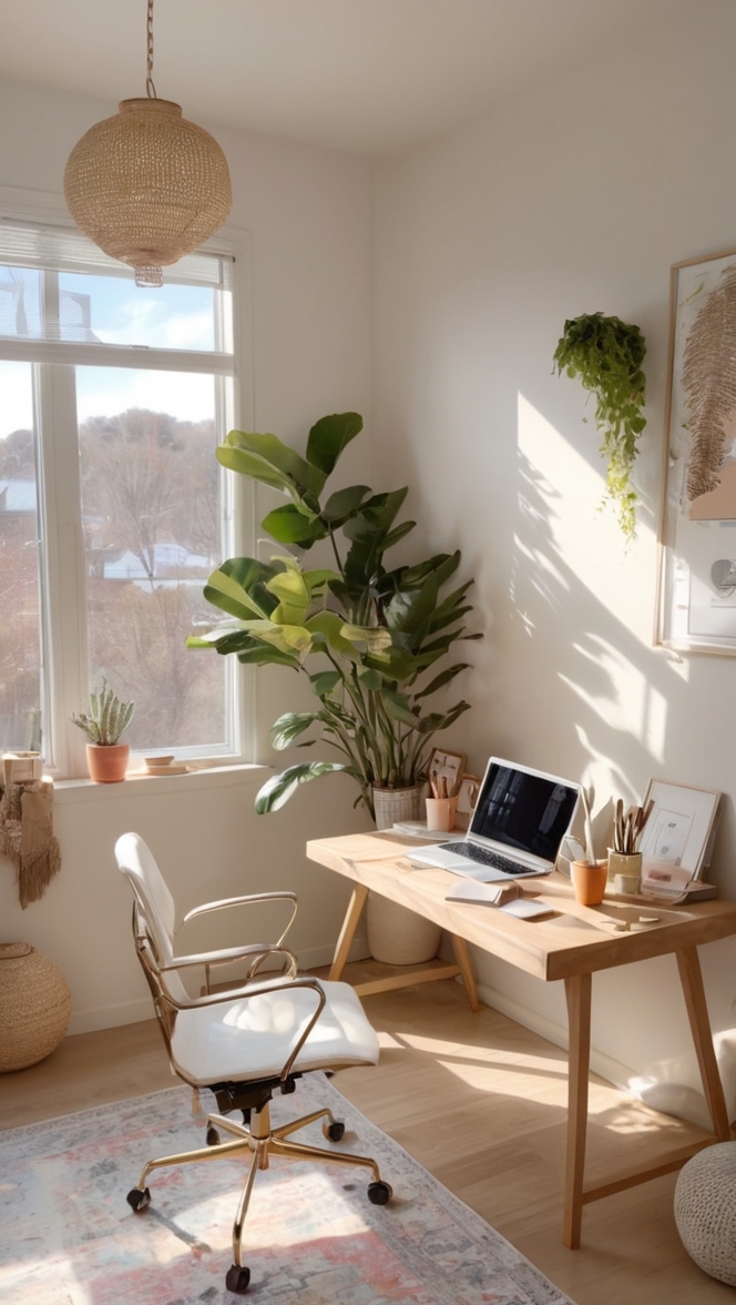 home office decor, workspace organization, minimalist desk setup, modern office design, stylish home office 