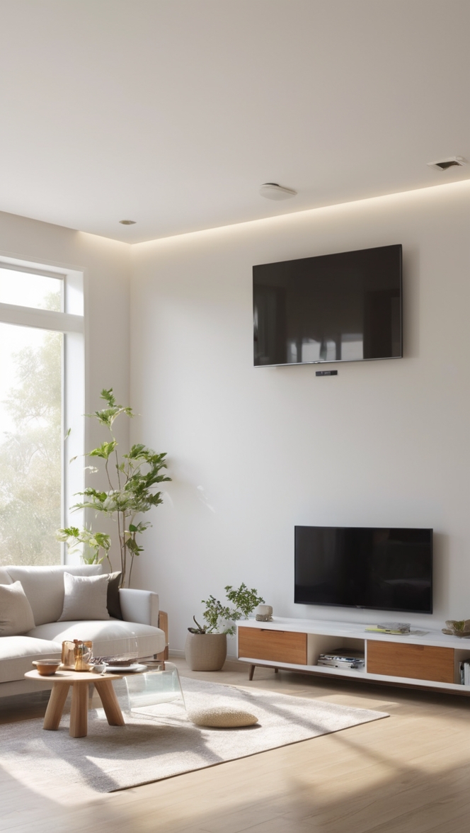 living room design, interior decoration, home decor, modern furniture , Scandinavian style 