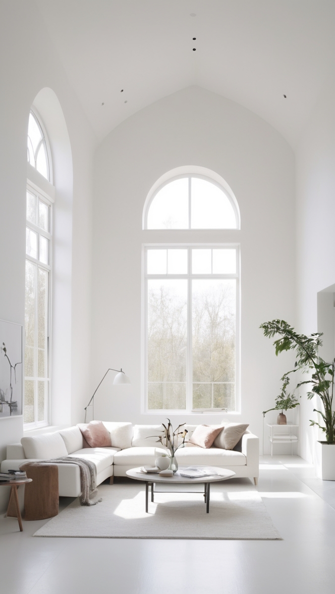 minimalist living room decor, modern minimalist decor, white home decor, minimalist furniture, contemporary living room 