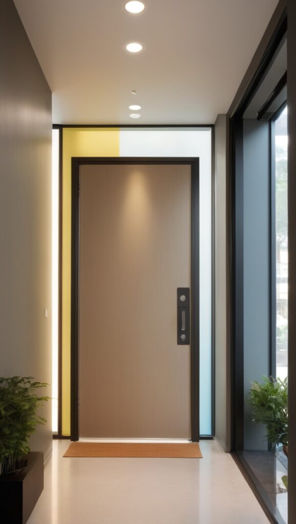 office entrance design, commercial office entrance, modern office entrance, office lobby entrance, corporate office entrance