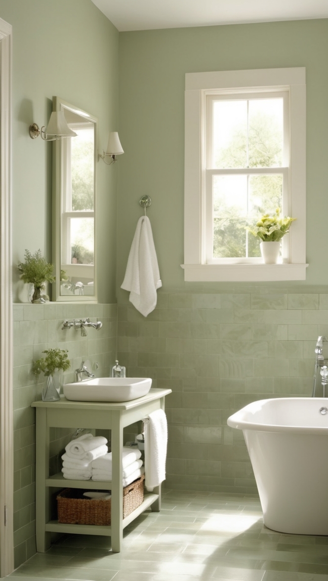 sage green wall tiles, sage green floor tiles, green bathroom tiles, sage green ceramic tiles, sage green porcelain tiles 