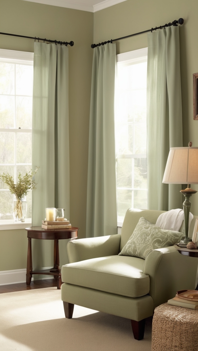 sage green curtains, sage green window treatments, sage green drapes, sage green curtain panels, sage green curtain ideas