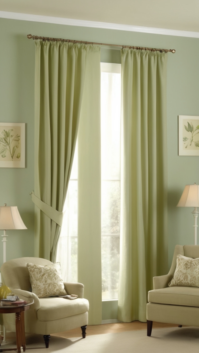 sage green curtains, sage green window treatments, sage green drapes, sage green curtain panels, sage green curtain ideas 