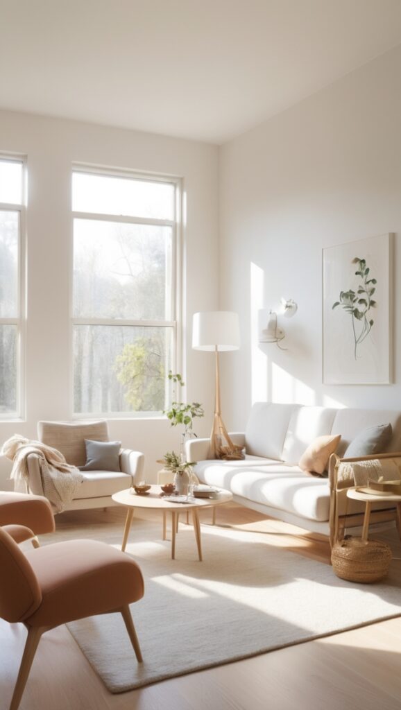 minimalist interior design, modern living room decor, small space furniture, contemporary home decor, sleek design