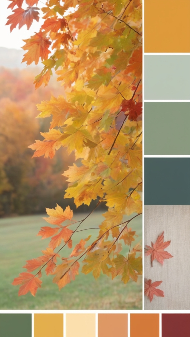autumn color schemes, autumn color palette, fall color palette, autumn color combinations, autumn color trends