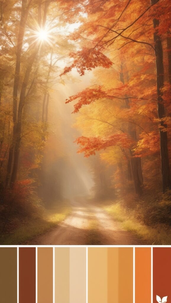 autumn color trends, warm color scheme, fall color palette, cozy color combinations, rustic color tones