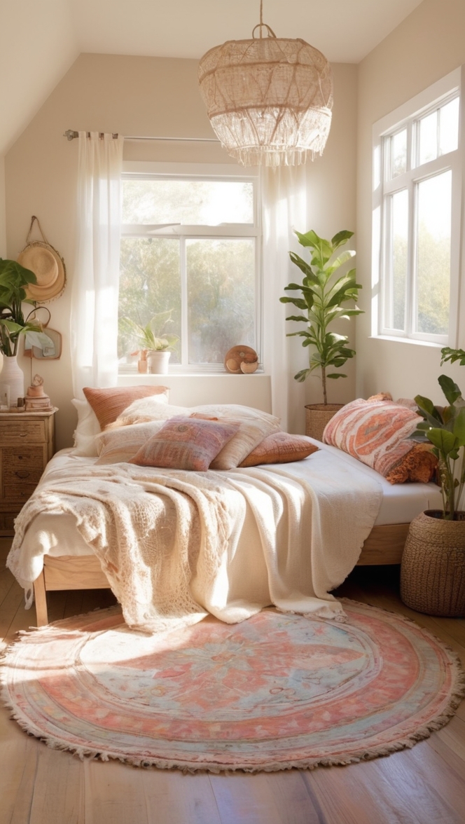 boho bedroom decor, boho bedroom ideas, boho bedding, boho bedroom furniture, boho bedroom design 