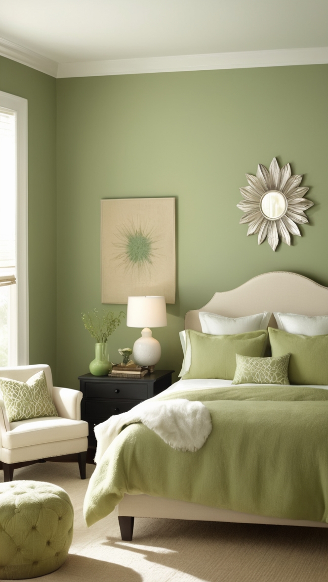 green and black bedding, 
black and green decor, 
green and black curtains, 
black and green wallpaper, 
green and black furniture