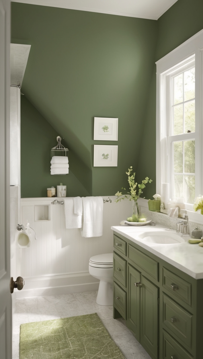 green bathroom decor, bathroom interior design, modern bathroom ideas, bathroom renovation ideas, luxury bathroom design