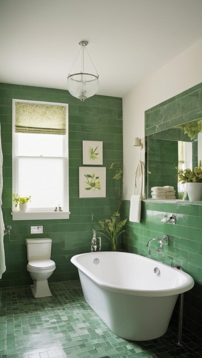 dark green bathroom tiles,  dark green tile, green tile bathroom, bathroom tile ideas, dark green floor tiles 