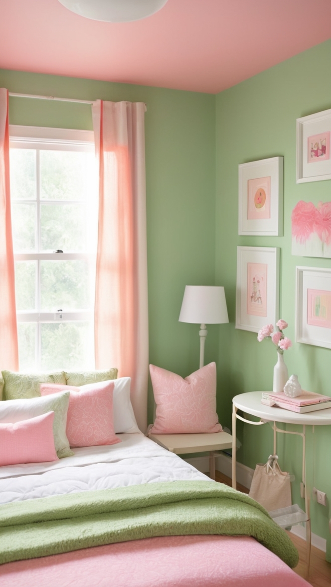 green and pink bedroom decor, pink and green bedroom ideas, green and pink bedroom accessories, pink and green bedroom design, green and pink bedroom theme