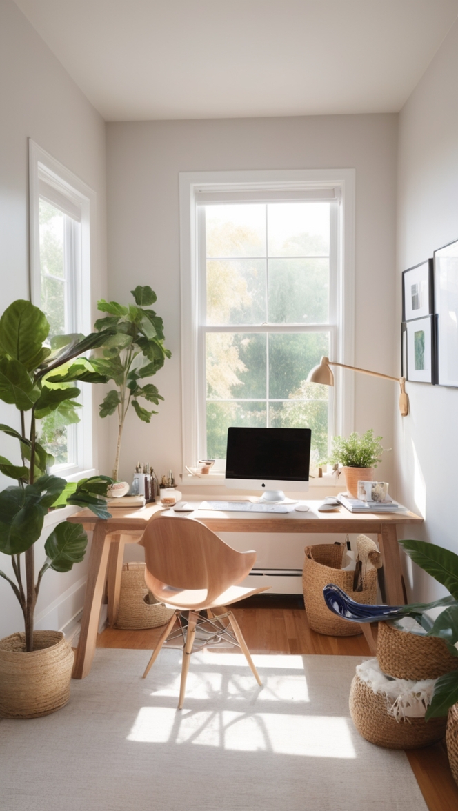 home office furniture, ergonomic chair, standing desk, cable management, home office lighting 