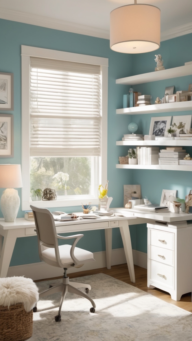 home office furniture, ergonomic office chair, standing desk, dual monitor setup, portable laptop stand