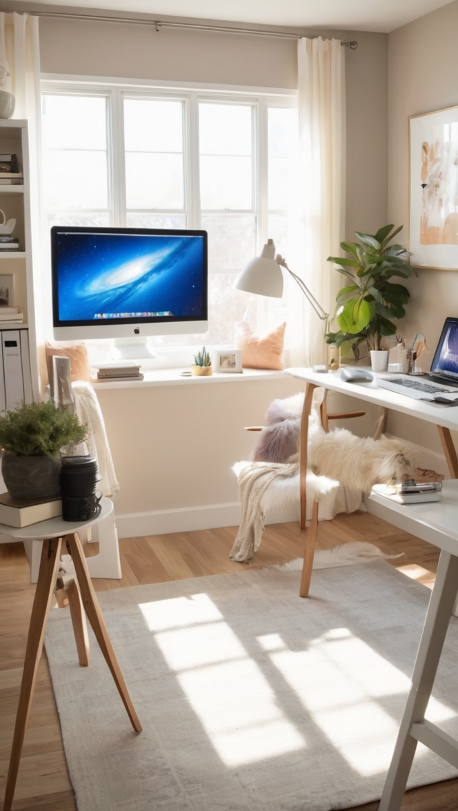 home office setup, streaming equipment, streaming setup, home studio, video conferencing setup 