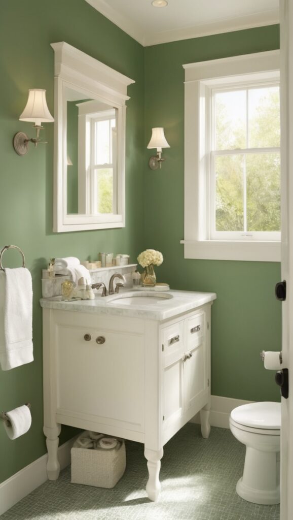 green bathroom decor, green bathroom accessories, hunter green towels, green bathroom rugs, emerald green bath mat