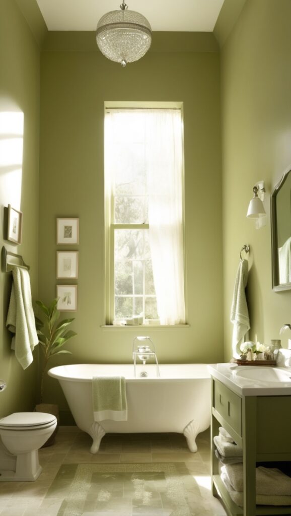 olive green bathroom decor, modern olive green bathroom, olive green bathroom accessories, olive green bathroom tiles, olive green bathroom paint