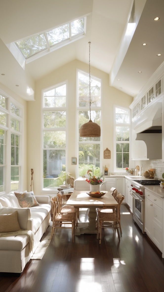 open floor plan living room, 
kitchen and living room design, 
open concept kitchen, 
modern open concept living room, 
open space living room 