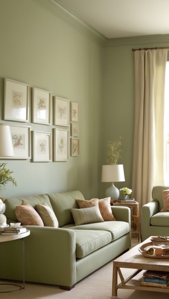 sage green sofa, green sofa, living room sofa, sage sofa, elegant sofa