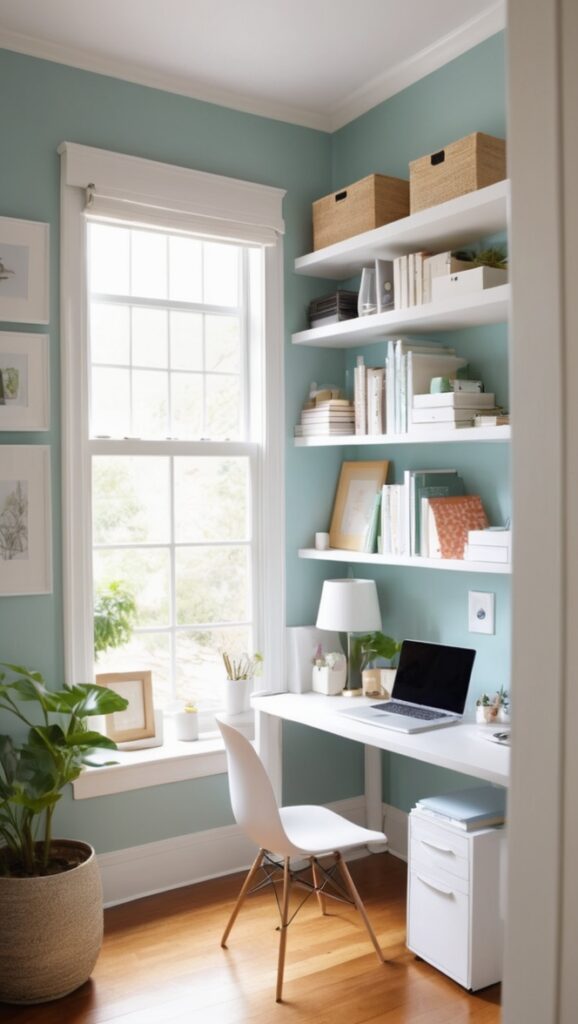 home office organization, efficient storage solutions, office storage ideas, space-saving storage solutions, DIY home office storage