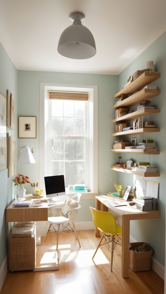 office furniture, workspace organization, office decor, small office design, home office setup 