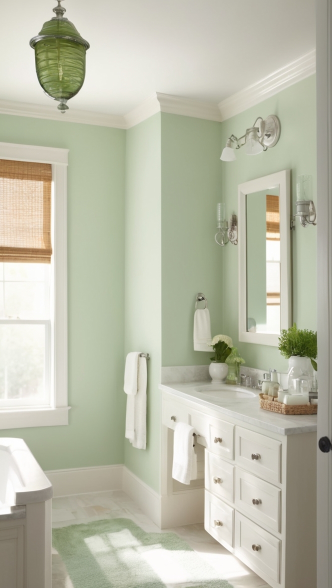 white bathroom tiles, green bathroom accessories, modern bathroom design, bathroom renovation ideas, luxury bathroom furniture