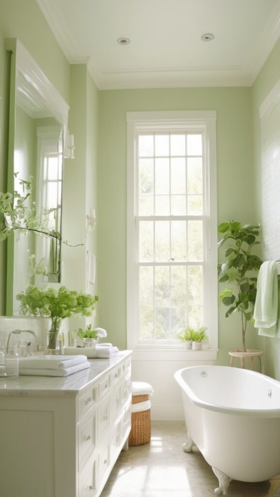 white bathroom tiles, green bathroom accessories, modern bathroom design, bathroom renovation ideas, luxury bathroom furniture
