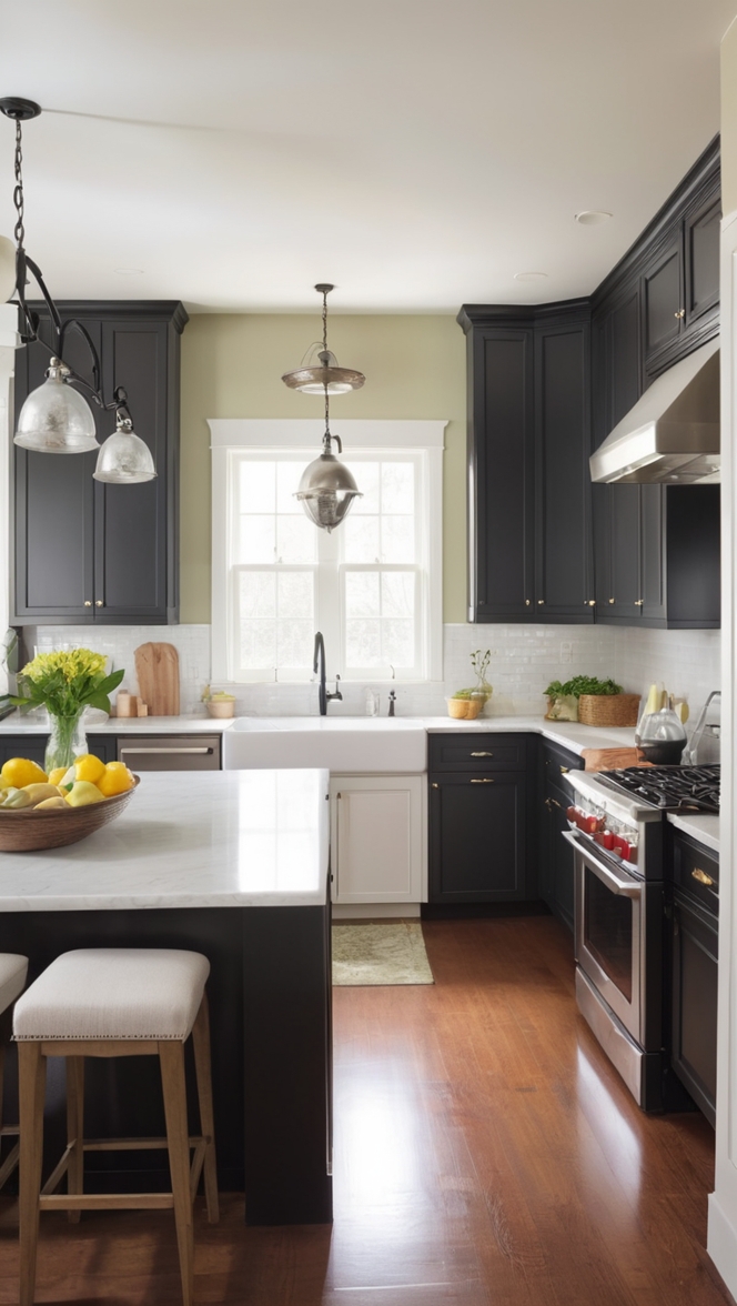 black and white kitchen design, black and white kitchen ideas, modern black and white kitchen, black and white kitchen decor, black and white kitchen cabinets