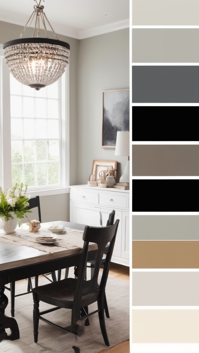 black color scheme, black color palette ideas, dark color palette, black color palette combinations, monochromatic black palette