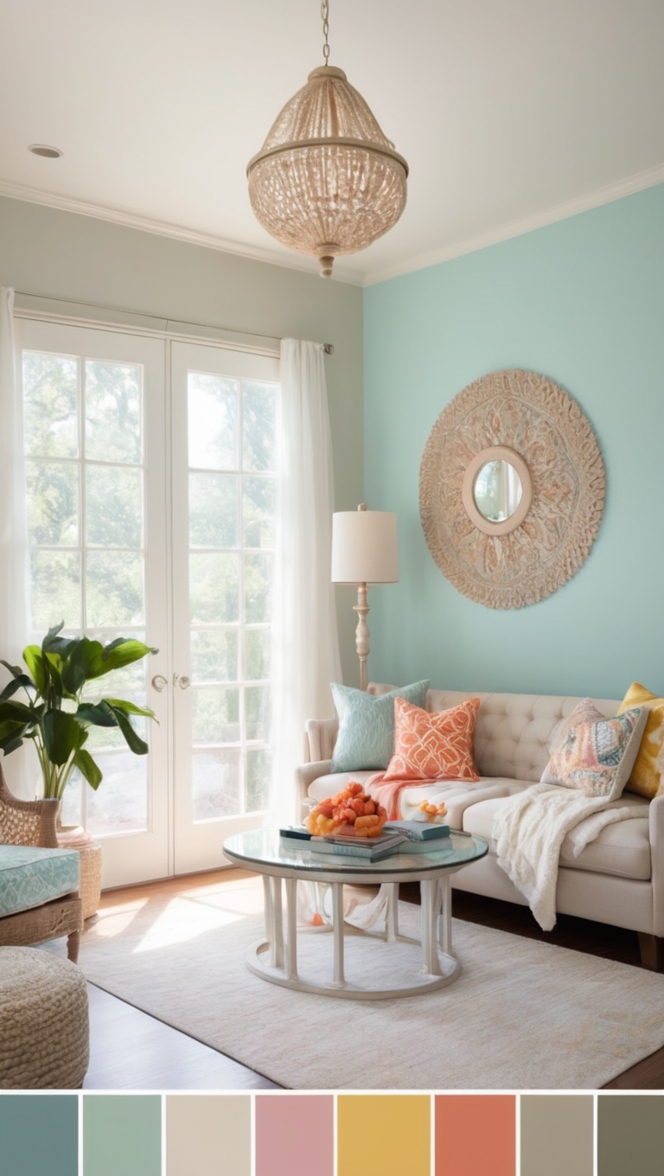 vivid color scheme, vibrant color mix, striking color combination, intense color selection, rich color palette