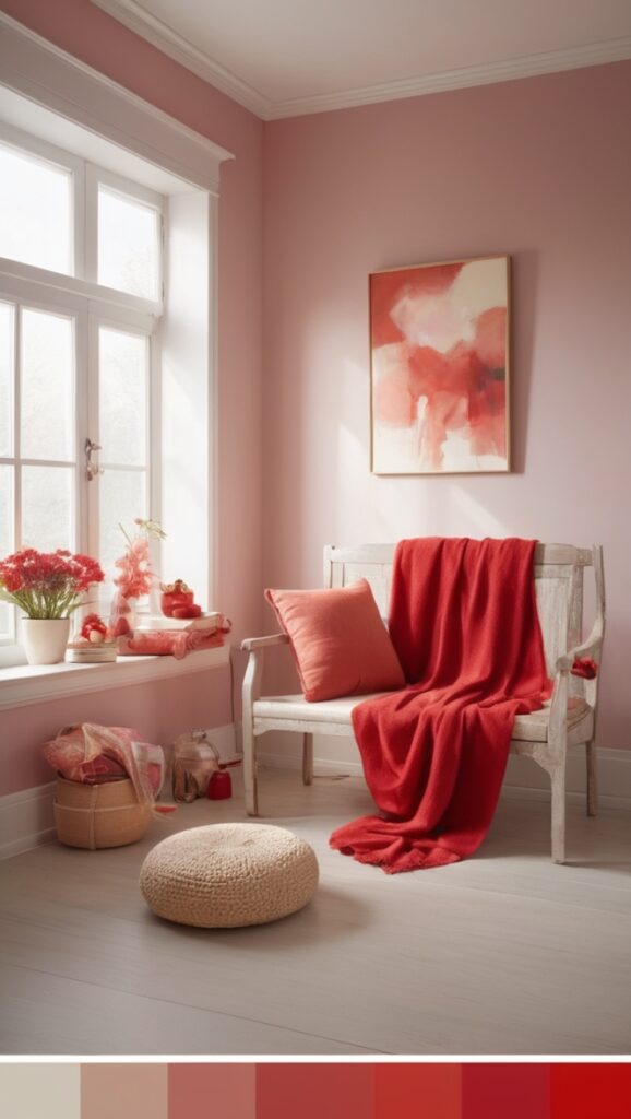 red color schemes, red color combinations, red color theory, red color swatches, red color trends