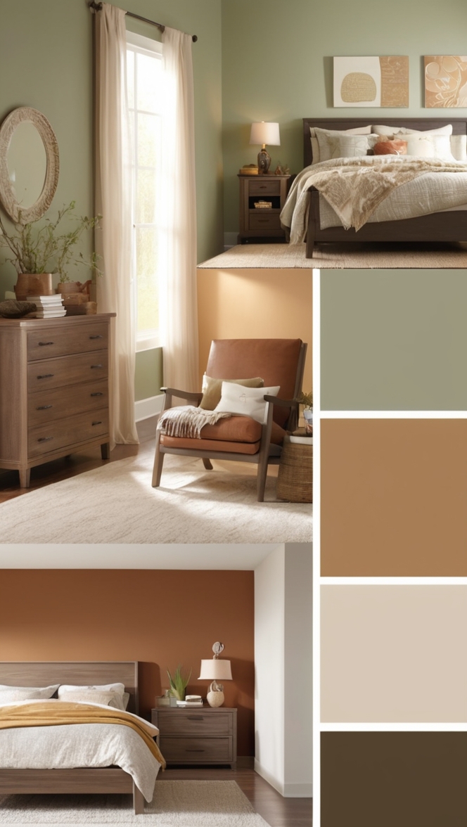 bedroom color schemes, trending bedroom colors, calming bedroom paint colors, neutral bedroom color ideas, sophisticated bedroom color palettes