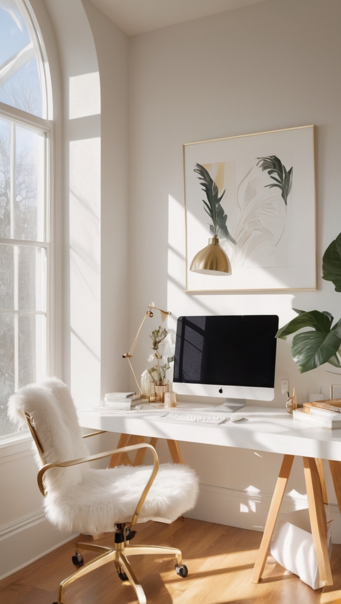 home office design, luxury office furniture, elegant office decor, high-end home office, stylish workspace 