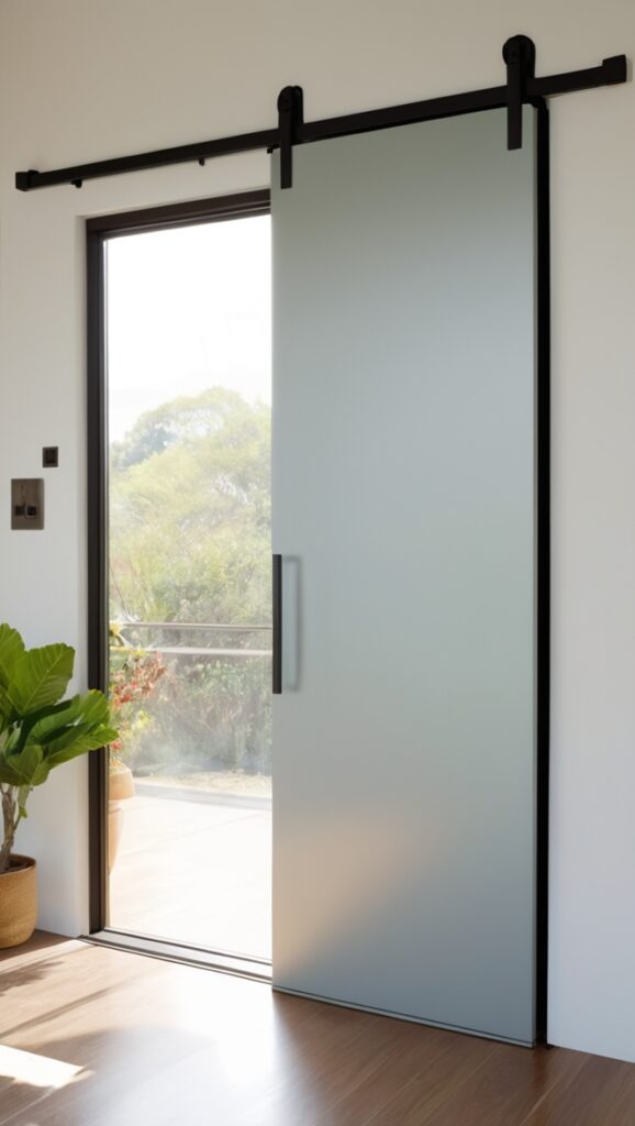 iron sliding door, metal sliding door, modern steel door, wrought iron gate, sliding barn door