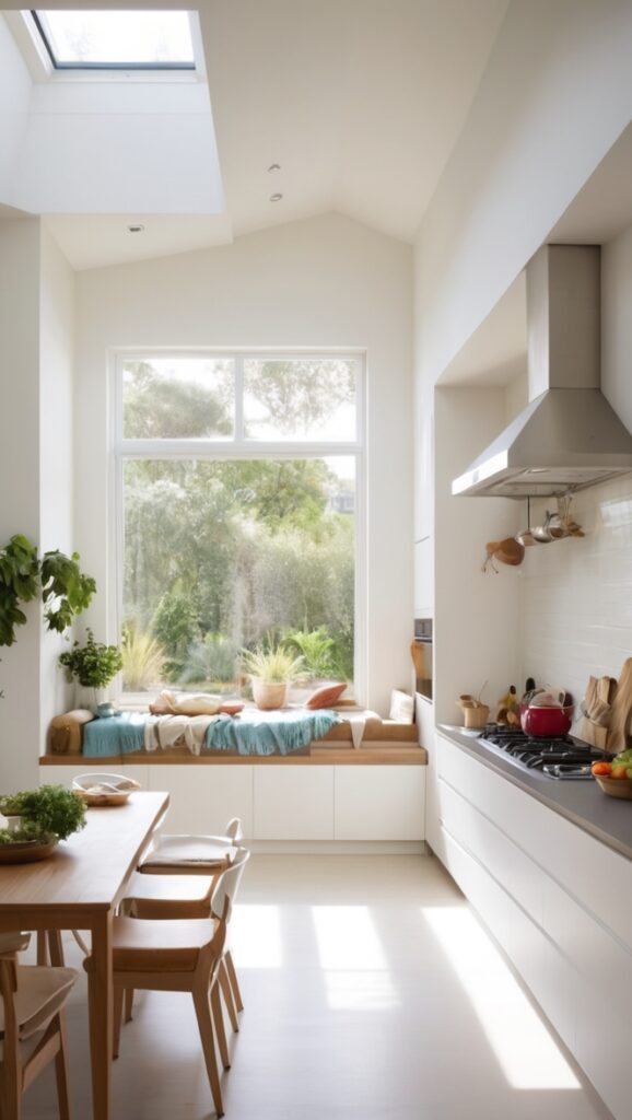 open plan kitchen design, kitchen renovation ideas, kitchen layout options, kitchen space organization, modern kitchen concept