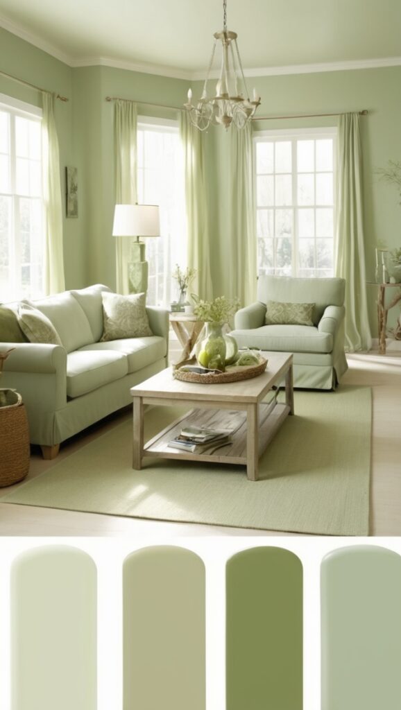 sage green living room curtains, sage green living room furniture, light sage green decor, sage green living room walls, sage green living room rug
