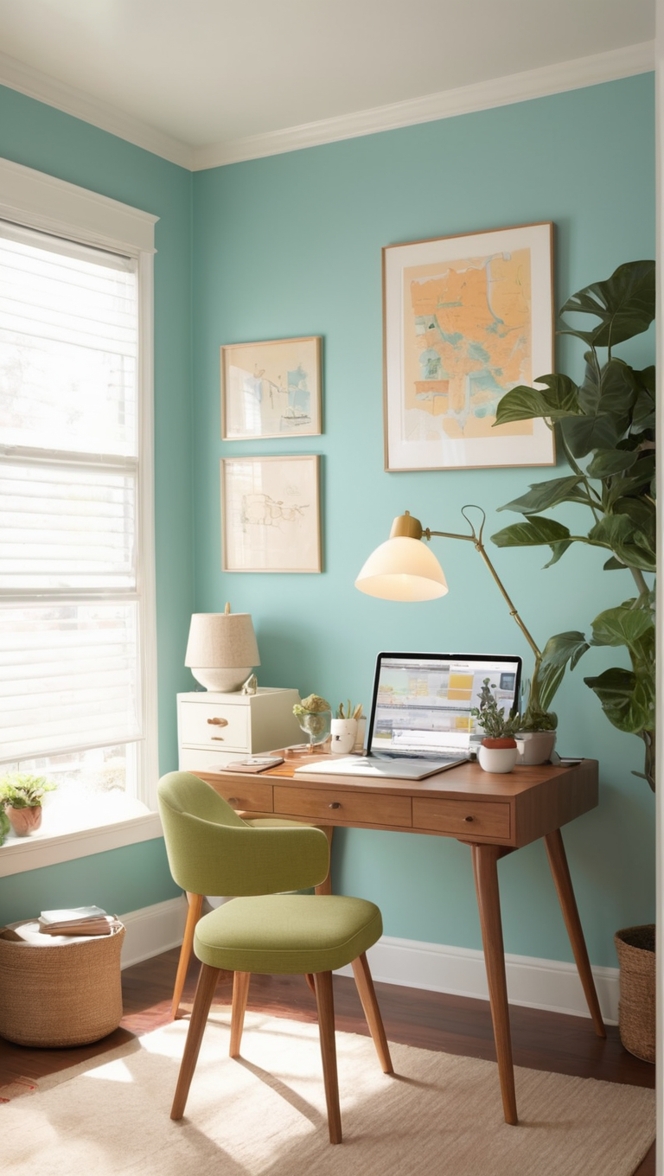 retro office decor, vintage desk accessories, mid-century modern office furniture, antique office supplies, classic workspace design