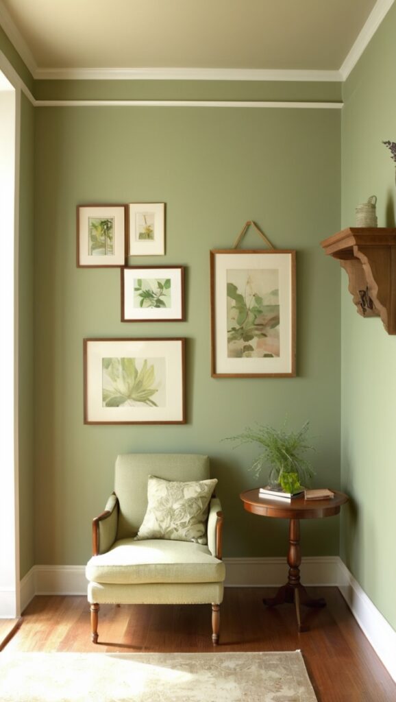 sage green paint, sage green decor, sage green furniture, sage green curtains, sage green accessories