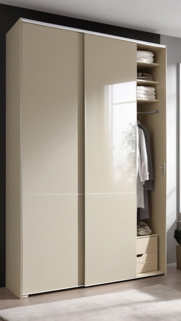 sliding wardrobe, laminate design, 2 door, wardrobe design, closet organization